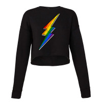 Gay Pride Lgbt Bisexual Boys Men Thunder Blitz Sum Cropped Sweater | Artistshot