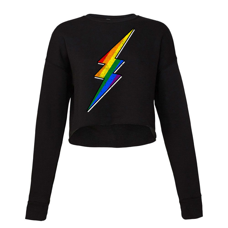 Gay Pride Lgbt Bisexual Boys Men Thunder Blitz Sum Cropped Sweater by kaddinicolyy | Artistshot