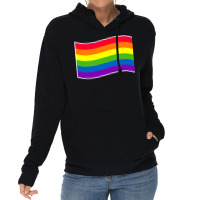 Gay Pride Flag Rainbow Flag Lgbt Hippie Lightweight Hoodie | Artistshot