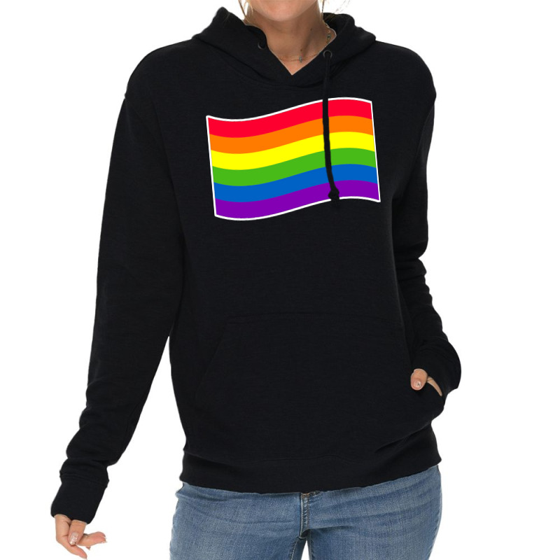 Gay Pride Flag Rainbow Flag Lgbt Hippie Lightweight Hoodie | Artistshot