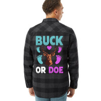 Buck Or Doe Gender Reveal Matching Ba Funny Flannel Shirt | Artistshot