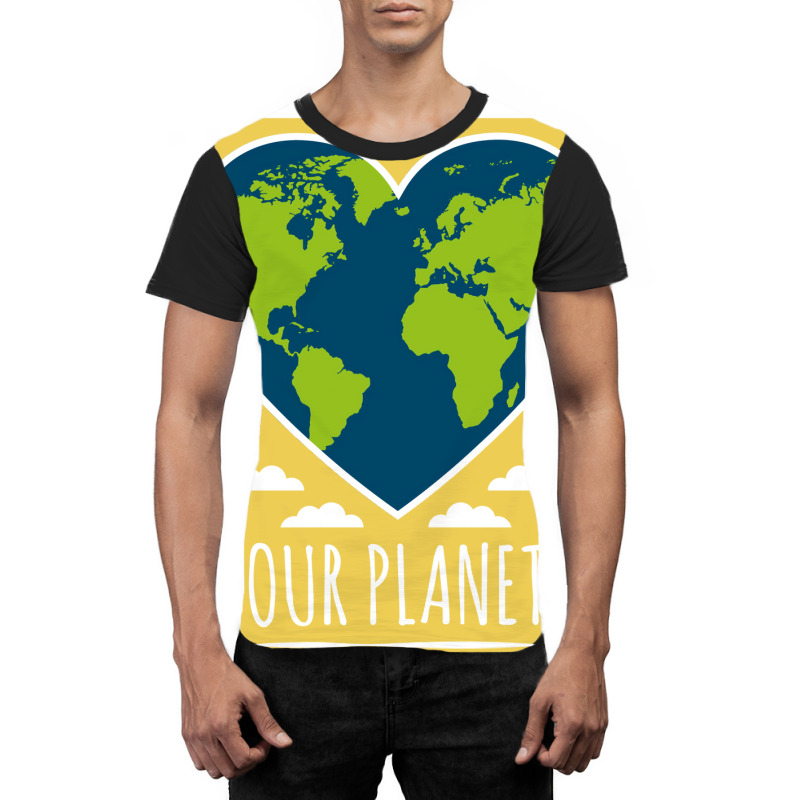 Climate Change Awareness Recycle Love Our Planet E Graphic T-shirt by kouchtolleyx | Artistshot