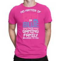 Gender Reveal Design For A Gamer Green T-shirt | Artistshot