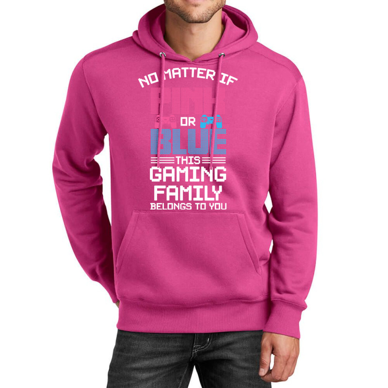 Gender Reveal Design For A Gamer Green Unisex Hoodie | Artistshot