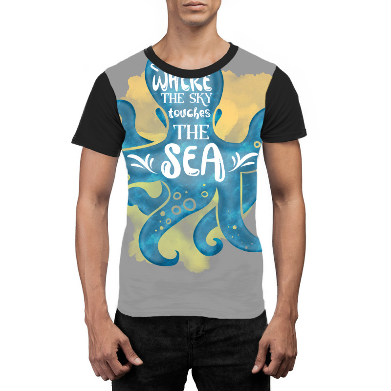 Cute Octopus Ocean Sea Girl (1) Graphic T-shirt | Artistshot