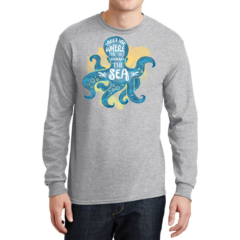 Cute Octopus Ocean Sea Girl (1) Long Sleeve Shirts | Artistshot