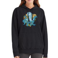 Cute Octopus Ocean Sea Girl (1) Vintage Hoodie | Artistshot