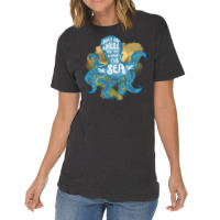 Cute Octopus Ocean Sea Girl (1) Vintage T-shirt | Artistshot