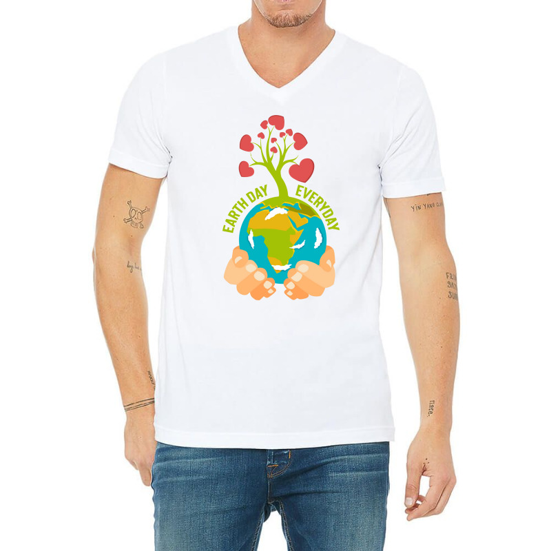 Earth Day Happy Earth Day Summer (1) (1) V-neck Tee | Artistshot