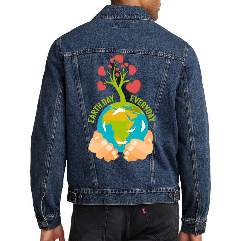 Earth Day Happy Earth Day Summer (1) (1) Men Denim Jacket | Artistshot