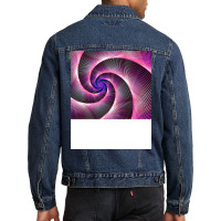 Genderfluid Pride Thin Luminescent Lines Spiral 70 Men Denim Jacket | Artistshot