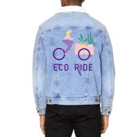 Eco Ride Aesthetic (1) (1) Unisex Sherpa-lined Denim Jacket | Artistshot