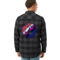 Paint Splatter Gender Fluid Pride Flag Lotus Symbo Flannel Shirt | Artistshot