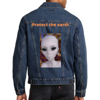 Funny Humour About Global Warming Gift (1) (1) Men Denim Jacket | Artistshot