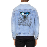 Polar Bear Habitat Loss To Global Warming In Arcti Unisex Sherpa-lined Denim Jacket | Artistshot