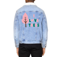 I Love Trees 70s (1) Unisex Sherpa-lined Denim Jacket | Artistshot