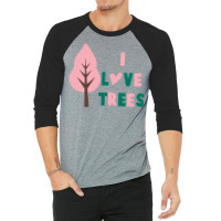 I Love Trees 70s (1) 3/4 Sleeve Shirt | Artistshot