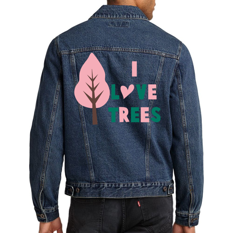 I Love Trees 70s (1) Men Denim Jacket | Artistshot