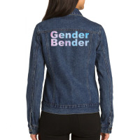 Gender Bender Humor Ladies Denim Jacket | Artistshot