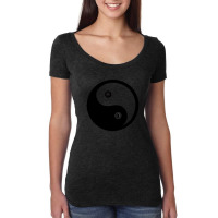 Ying Yang Pop Socket 1 Women's Triblend Scoop T-shirt | Artistshot