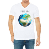 Love Planet Cute (1) (1) V-neck Tee | Artistshot