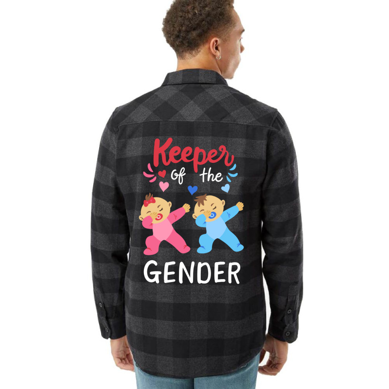 Gender Reveal Keeper Of The Gender Nostalgia Flannel Shirt | Artistshot