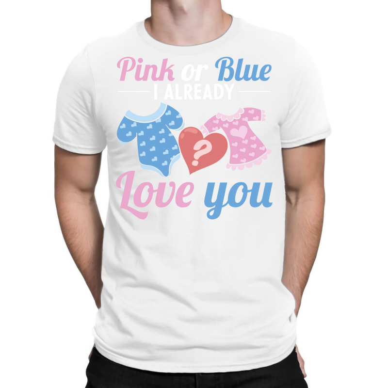 Pink Or Blue Party Ba Red T-shirt | Artistshot