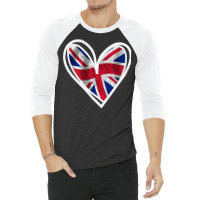 United Kingdom In My Heart Cute Design Gift For Lo 3/4 Sleeve Shirt | Artistshot