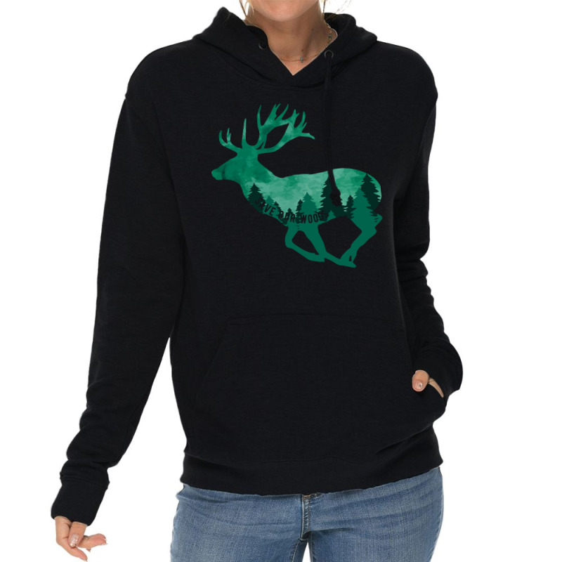 Climate Change Environmental Protection Deer Stag Lightweight Hoodie by slagicsabbagu | Artistshot