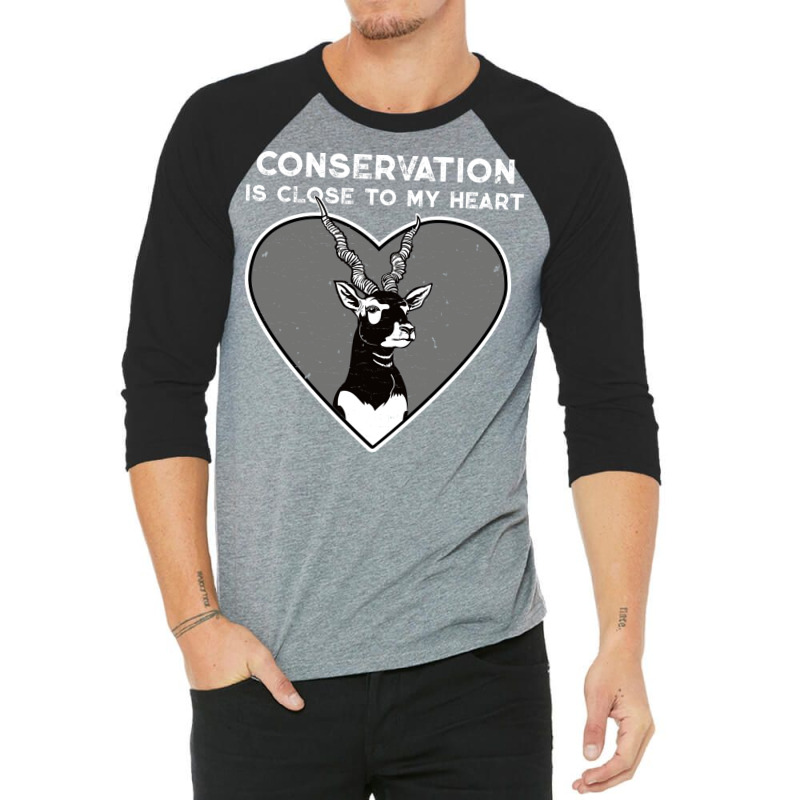 Blackbuck Conservation Heart Humor (1) (1) 3/4 Sleeve Shirt | Artistshot