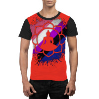 Paint Splatter Gender Fluid Pride Flag Lotus Symbo Graphic T-shirt | Artistshot