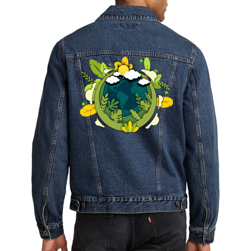 Earth Day 80s (1) (1) Men Denim Jacket by slagicsabbagu | Artistshot