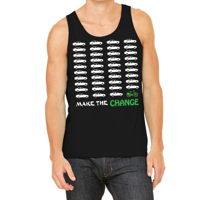 Cyclists Make The Change Climate Awareness Car And Tank Top | Artistshot