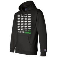 Cyclists Make The Change Climate Awareness Car And Champion Hoodie | Artistshot