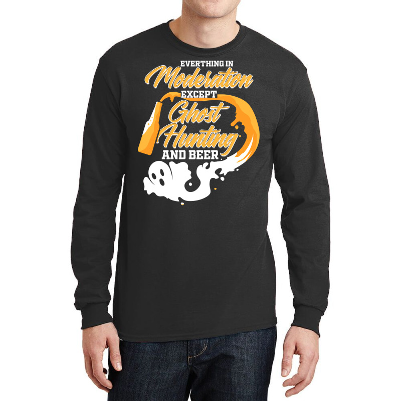 Ghost Hunting Beer Ghost Hunter Paranormal Trendin Long Sleeve Shirts | Artistshot