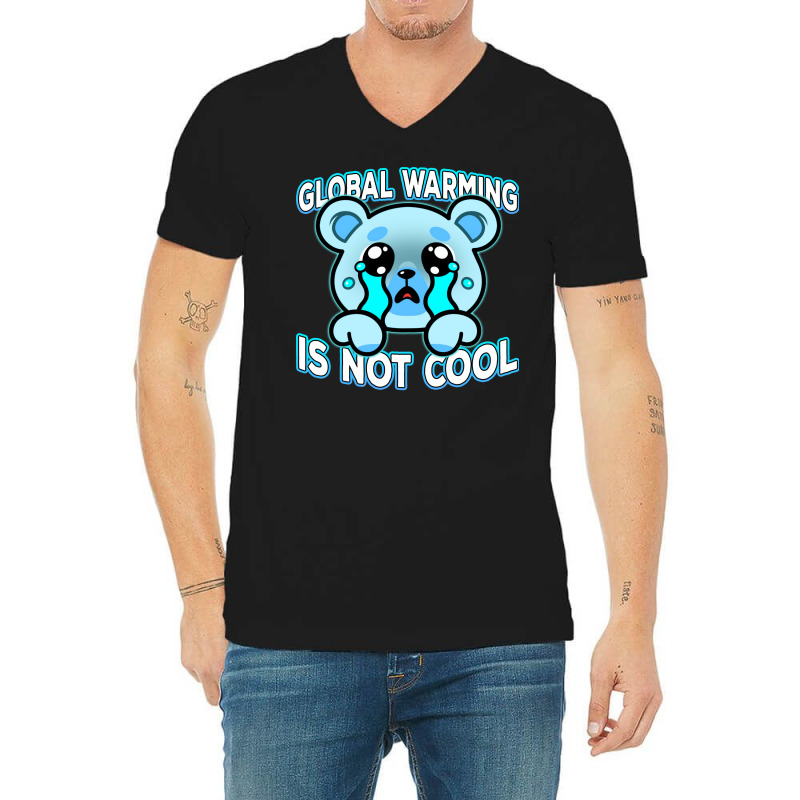 Global Warming Is Not Cool Vintage (1) (1) V-neck Tee | Artistshot