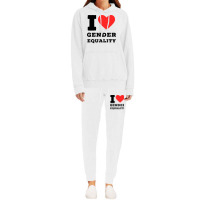 I Love Gender Equality Girl Hoodie & Jogger Set | Artistshot