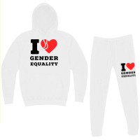 I Love Gender Equality Girl Hoodie & Jogger Set | Artistshot