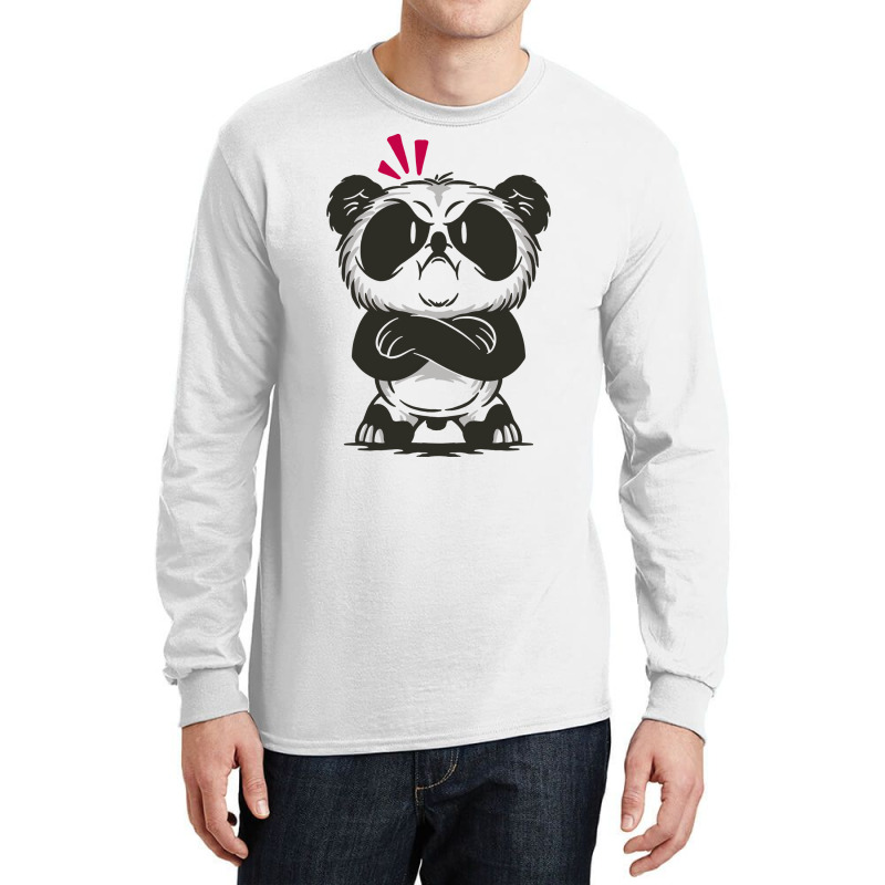 Angry Panda Bear Quote (1) (1) Long Sleeve Shirts by fenyozghidin | Artistshot