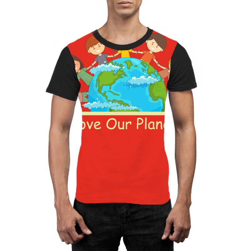 Love Our Planet Yellow (1) (1) Graphic T-shirt | Artistshot