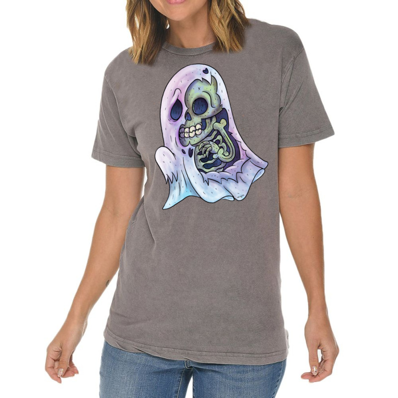 Skelesheet Ghost Girl Vintage T-shirt | Artistshot