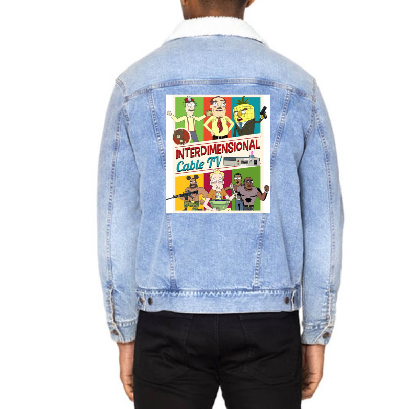 Interdimensional Cable Tv Unisex Sherpa-lined Denim Jacket | Artistshot