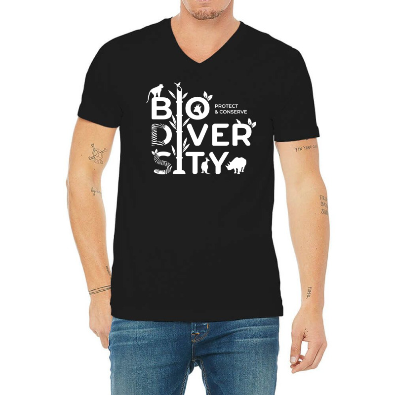 Protect And Conserve Biodiversity Humor (1) (1) V-neck Tee | Artistshot