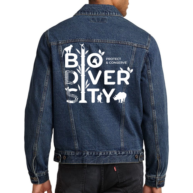 Protect And Conserve Biodiversity Humor (1) (1) Men Denim Jacket | Artistshot