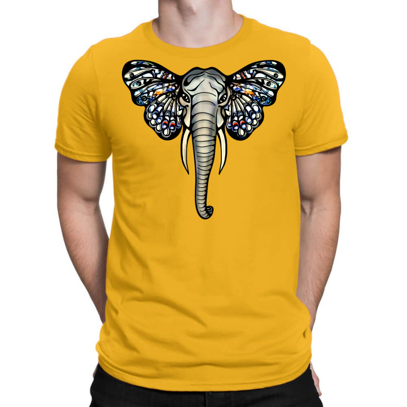 Elephant With Butterfly Ears Nature (1) T-Shirt by fenyozghidin | Artistshot