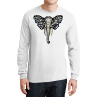 Elephant With Butterfly Ears Nature (1) Long Sleeve Shirts | Artistshot