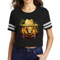 Lion Farmer Farming Agriculture Rancher Wild Anima Scorecard Crop Tee | Artistshot