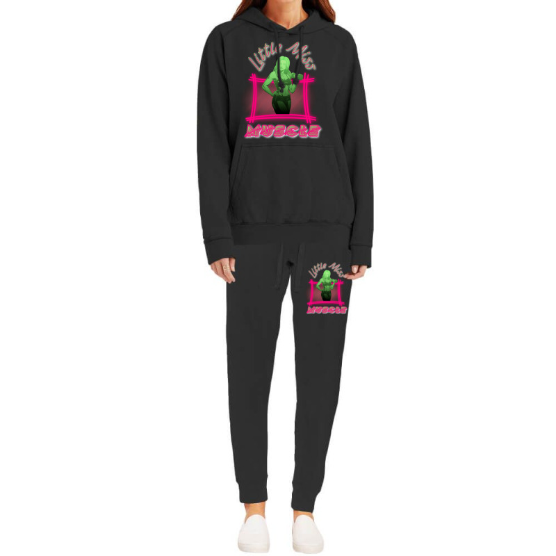 Little Miss Muscle Quote Hoodie & Jogger Set | Artistshot