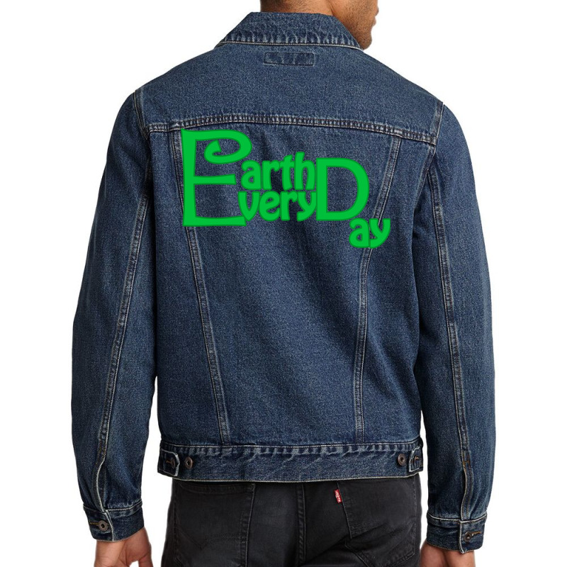 Earth Day Every Day Aesthetic (1) Men Denim Jacket | Artistshot