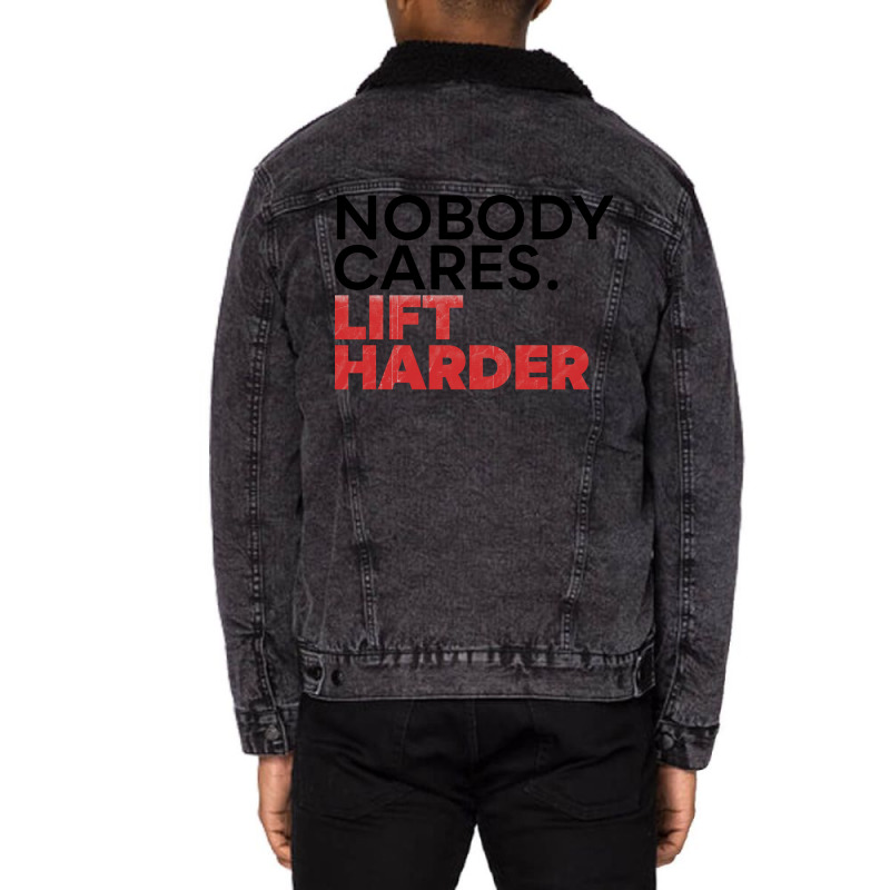 Nobody Cares V2 Hippie Unisex Sherpa-lined Denim Jacket | Artistshot